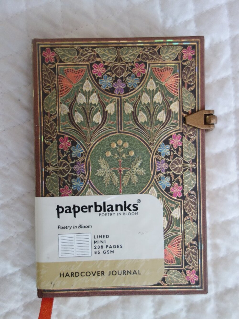 New PAPERBLANKS Poetry in Bloom Lined Mini 208 Page Hardcover Journal